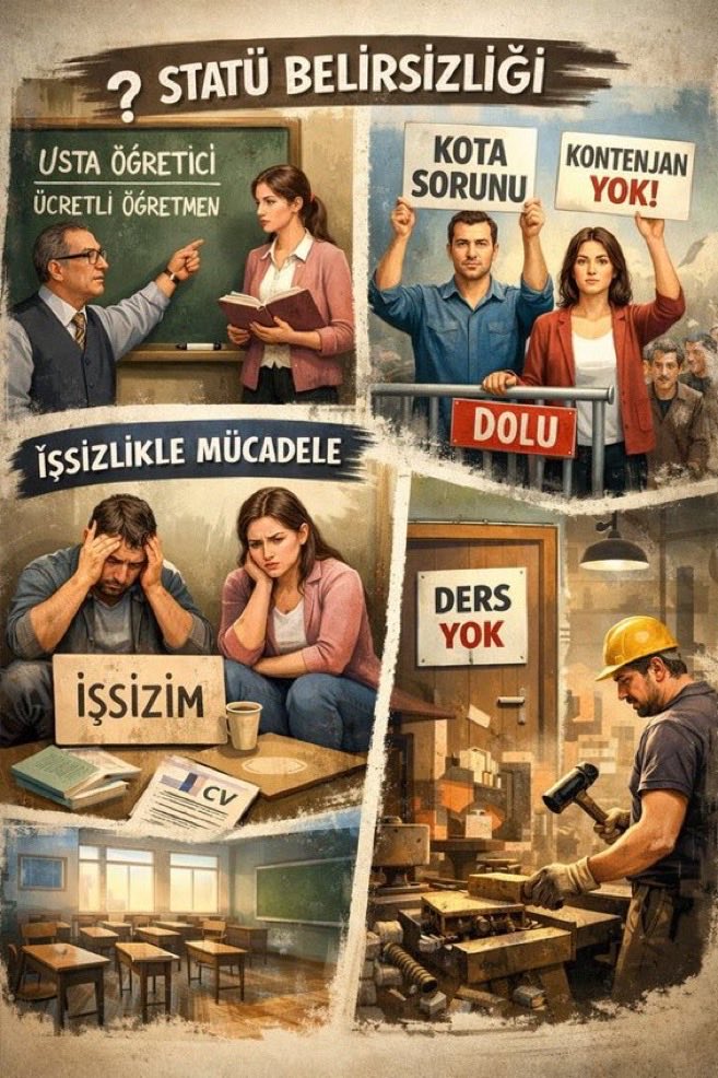 SsCigdem32974's tweet photo. @eceuner12 #şikayetimEğitim ve kültürün gizli kahramanları olan usta öğreticiler ve ücretli öğretmenler hak ettiği değeri görmelidir. Geçici çözümler değil, kalıcı mesleki güvence istiyoruz.
Alın terimizin tam karşılığı hakkımız değilmi. #SonunaKadar
USTA ÜCRETLİ TEK SES https://t.co/LE7FaBUvp7