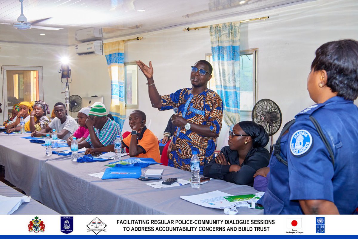 karlfredpaul's tweet photo. Congratulations to @UNDP_TheGambia and @nccegambia @GambiaForce for concluding 8️⃣ days of dialogue in Greater Banjul Area and West Coast Region, strengthening trust between communities and law enforcement, fostering collaboration, and advancing community-led security. #SDG17🇬🇲🇺🇳 https://t.co/KhKd6qH7Q9