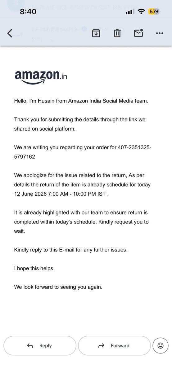 Be_shubham's tweet photo. @AmazonHelp As expected, Noone did arrived even after being highlighted as told by amazon team. This is for all how fraudulent is done.  When return period will be over, they will say nothing can be done.  Looting money from customers. https://t.co/dM0O9ORB0A