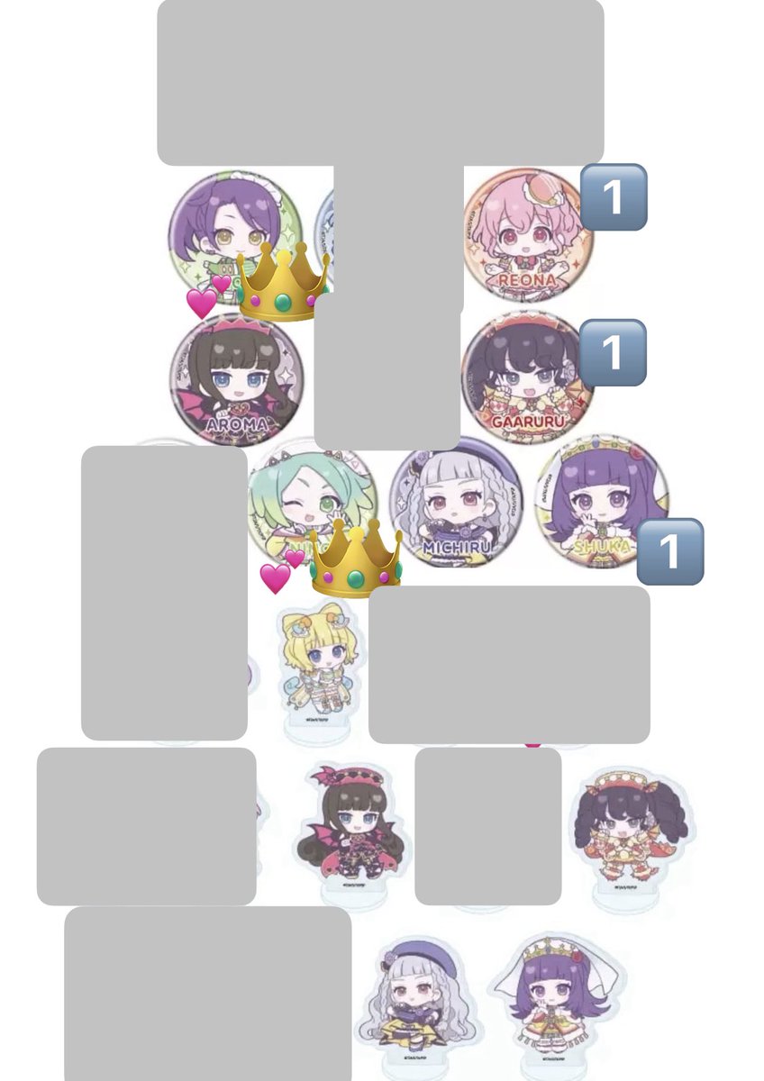 suzu144's tweet photo. 【交換 譲渡】更新
プリティーシリーズ プリティー15周年 プリパラ POP UP Vol.2 
in 池袋スキマストア by eeo

譲
画像
求
缶バッジシオン、にの、アクスタのみ定価＋送料

通販で缶バッジ2、アクスタ1BOX予約済み
アクスタは譲渡のみ

郵送での交換希望です
お気軽にお声掛け下さい https://t.co/ybYmGEmgSg