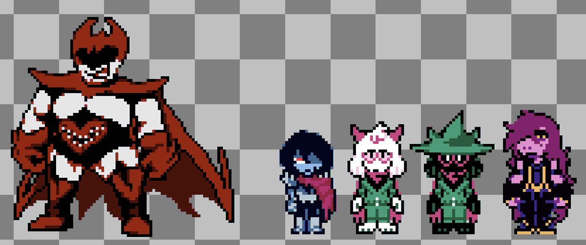 monocells's tweet photo. #DEFERNULL Fun Gang + King

#DELTARUNE https://t.co/OcnksirsKW