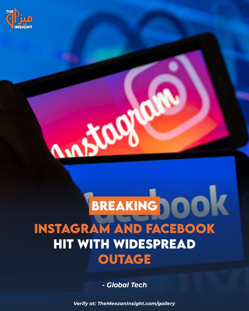 MeezanInsight's tweet photo. BREAKING:
Facebook, Instagram, and related Meta services are currently experiencing widespread disruptions worldwide. https://t.co/sDMU4C9YcG