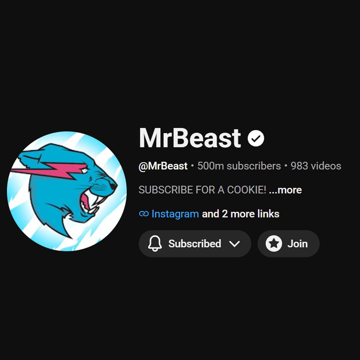 screentime's tweet photo. MrBeast has become the first YouTuber to hit 500 million subscribers https://t.co/LcIPmcurSi