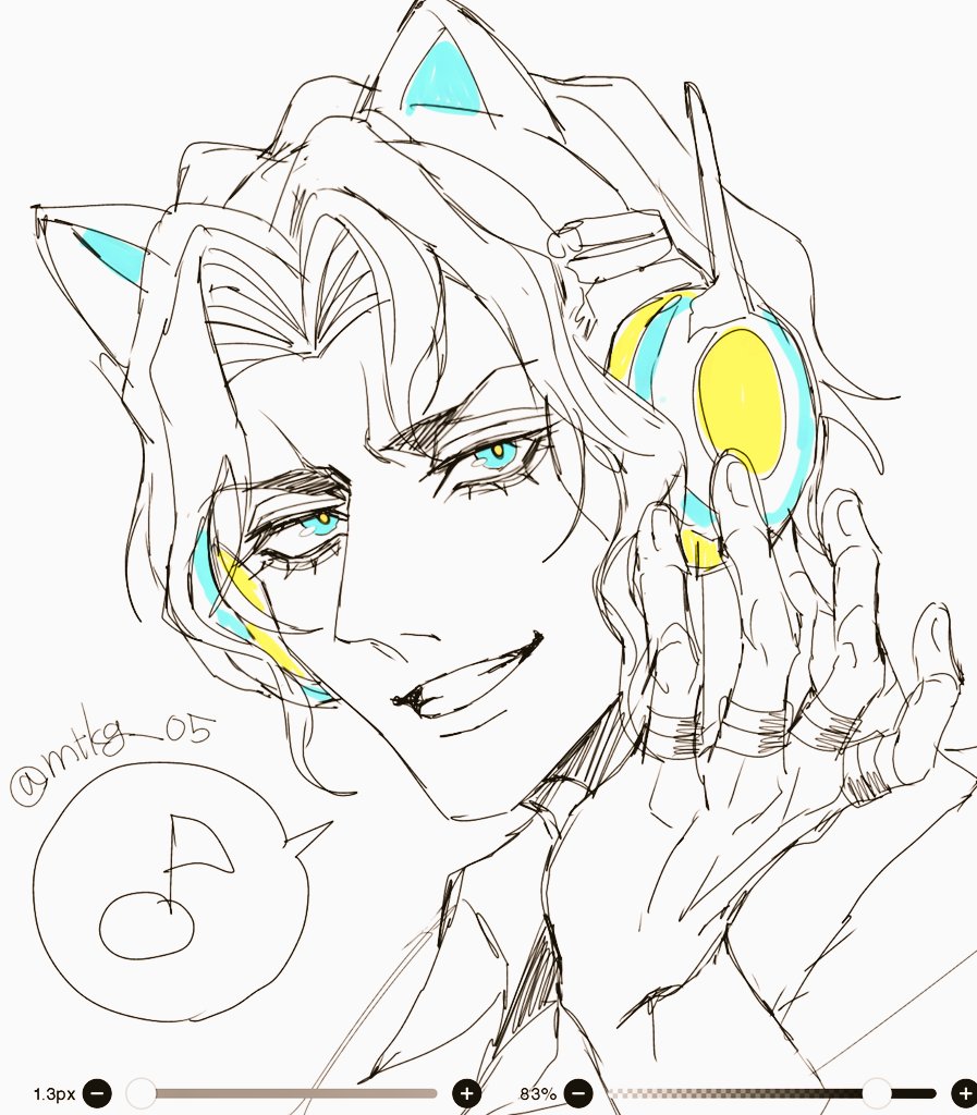 Ra_north0409's tweet photo. カフェで描いてたやつに少し色つけた。色んな方のブブテス🪰💡メソン語りたすかる……たすかる……🙏 https://t.co/32EjBZuJYo