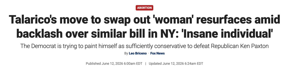 NRSC's tweet photo. James Talarico pushed to swap "woman" with "pregnant individual" in a Texas bill creating protections for abortions. 

He is completely out of touch with Texas.

https://t.co/qLLsTV5bmb https://t.co/d5D5LRzl2a