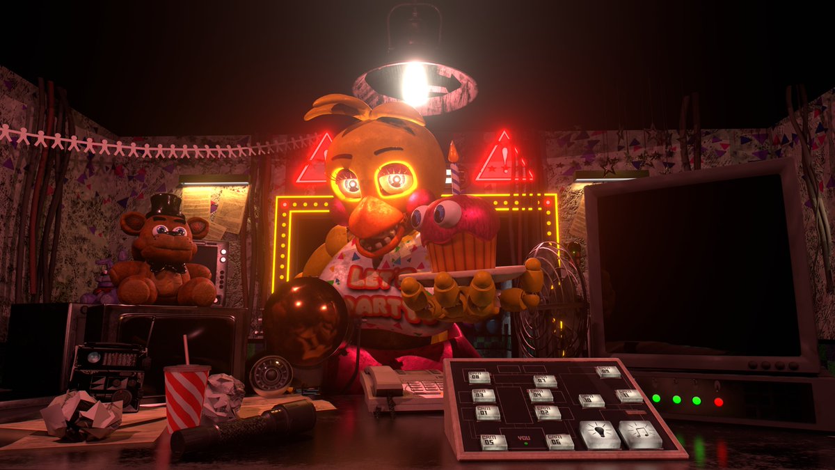 ILizard91's tweet photo. Toy Chica side by side comparison I made
[New and Nostalgia]

Models by: @movie_s21476 , @fnafoldpack 
Maps by: @ToastyTheFox1 , @fnafoldpack 

#Fnaf #FNAFMovie #fnaf2 #Fnaf2movie #fnafblender #blenderfnaf #fnaf2map #fivenightsatfreddys https://t.co/p0SBvq34gQ
