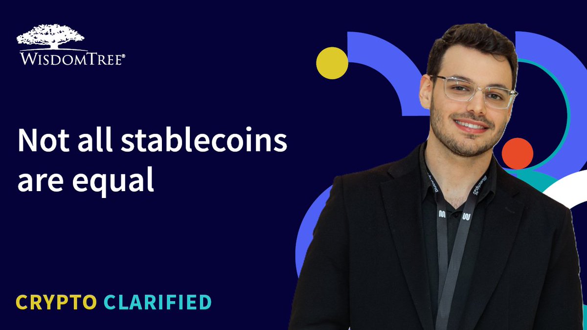 WisdomTreeEU's tweet photo. How do you actually assess the safety of a stablecoin?

In this episode of Crypto Clarified, @DSilenskyteWT and @VinhQTran519 speak with @levitben from @bluechip_org about how stablecoins are evaluated and what factors determine their resilience during periods of market stress. The conversation explores governance, transparency, regulation and risk management, as well as the growing role of ratings in helping users differentiate between stablecoin designs.

We also discuss the future of stablecoins, the rise of tokenised assets, and how banks, institutions and AI-driven applications could shape the next phase of adoption.

🎧 Listen on Spotify: https://t.co/NxOoKvFDC1
📺 Watch on YouTube: https://t.co/LHnSo7BPO3

#marketingcommunication