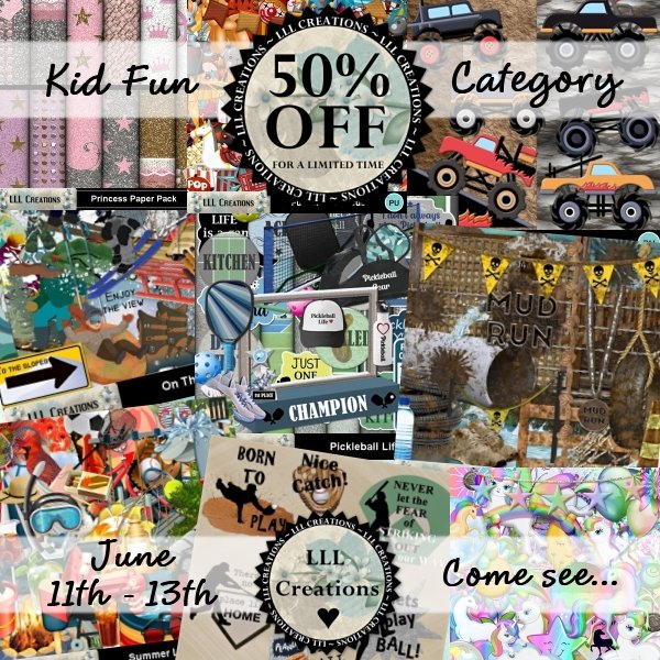 LLLCreations's tweet photo. 50% OFF the entire Kid Fun Category in my shop.  Includes tons of product.  See it all here:  https://t.co/Avg6sqasSJ
Valid until June 13th

#digitalscrapbooking #digiscrap #scrapkits #LLLCreations #kidfun https://t.co/7KmeJrgfpg