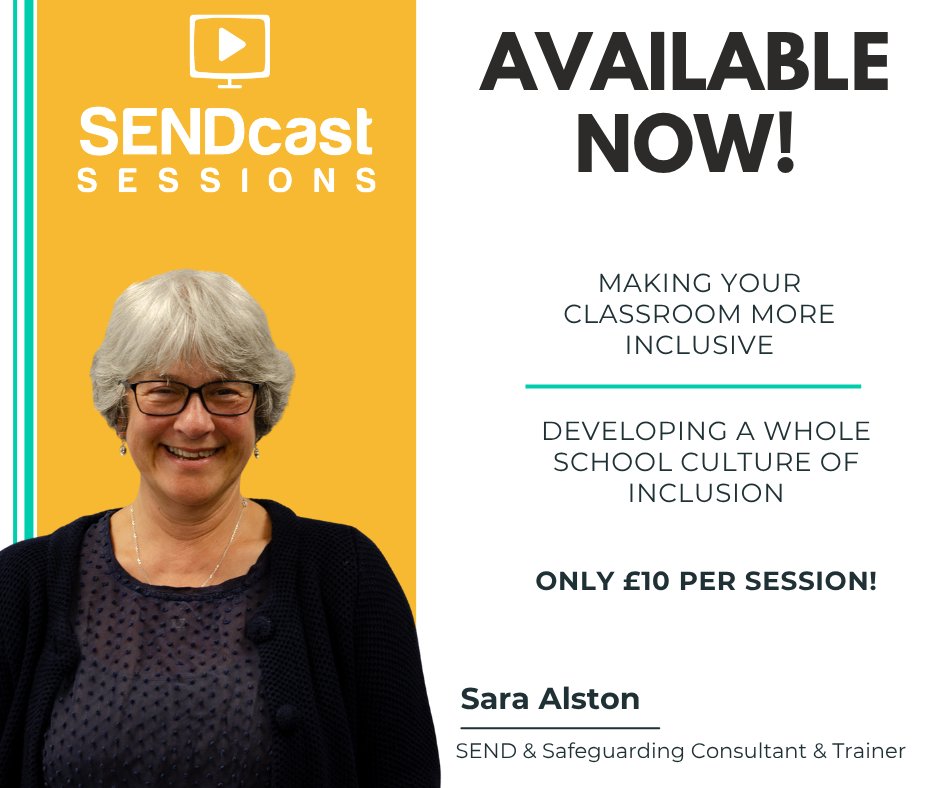 ConnectingSteps's tweet photo. Inclusion is the buzzword at the moment in education - but what does this look like in practice? 🤔 Sara Alston has delivered 2 fab training session for @thesendcast to help you plan for the SEND reforms, and they're only £10 each! https://t.co/ifPNCynAxS #inclusion #cpd https://t.co/a4p5iHCAc7