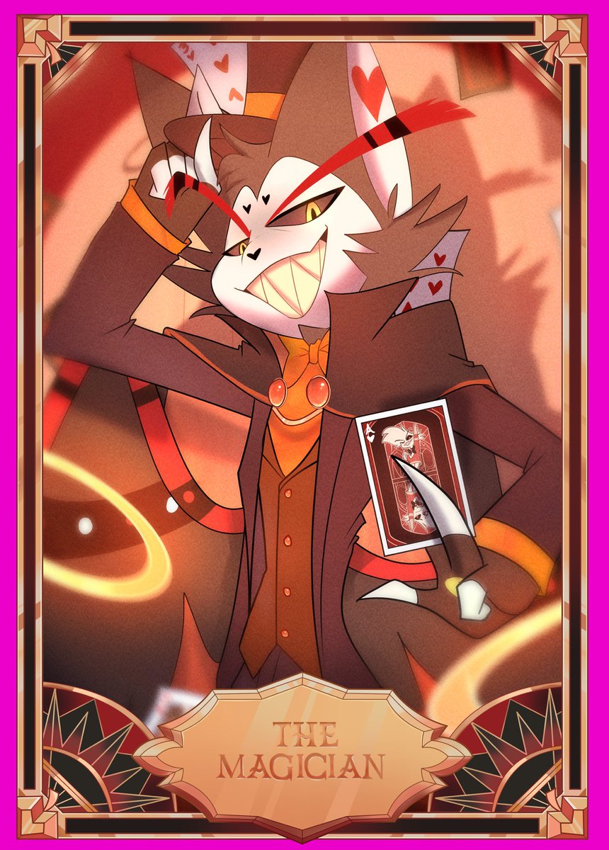 solace_soulless's tweet photo. Made a little faux card for #huskweek2026 

Figured I’d add the full pic too💖

#HazbinHotelHusk #HazbinHotelFanart https://t.co/KskuHewGbN