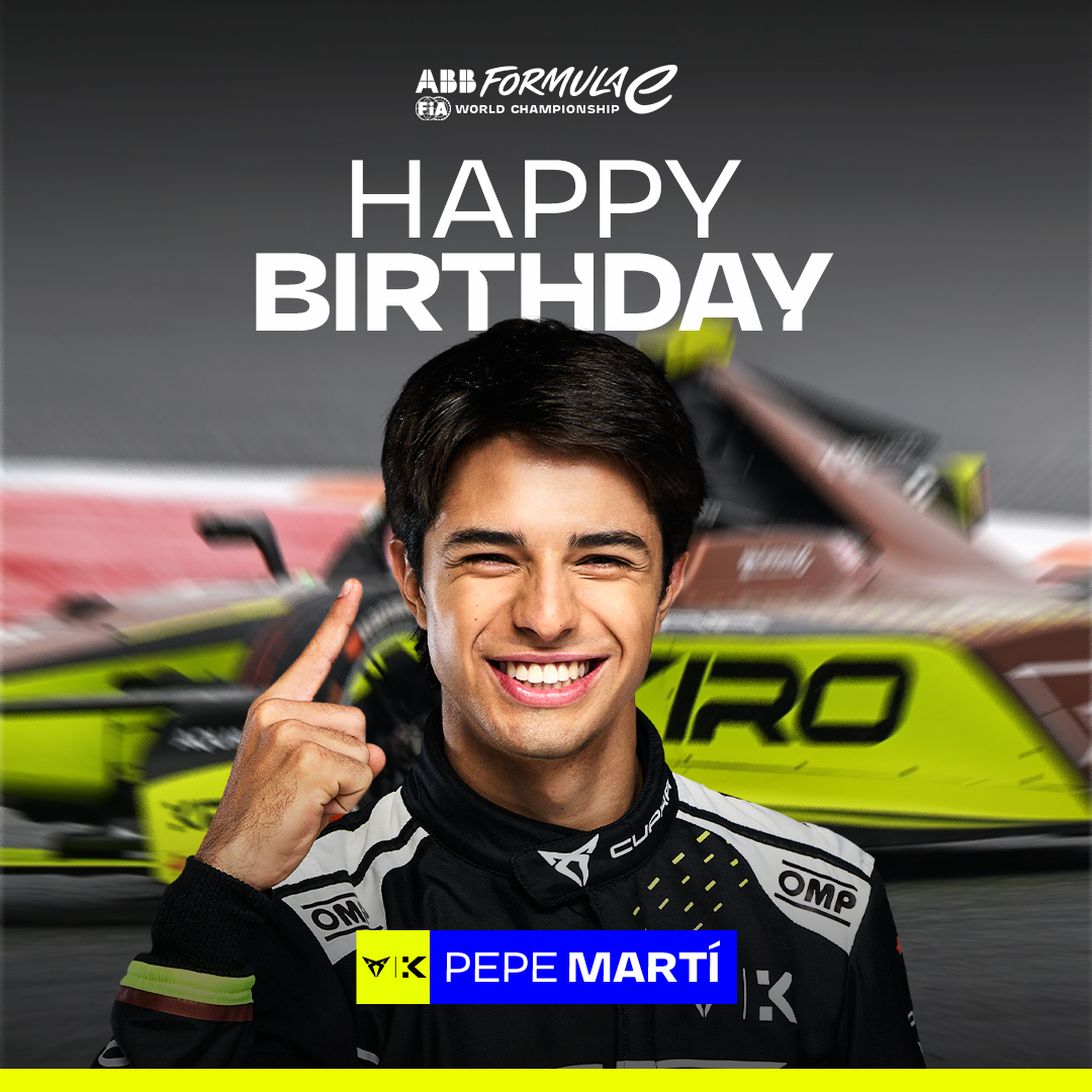 FIAFormulaE's tweet photo. Happy birthday, Pepe! 🥳🎉 https://t.co/KeXZtm1763