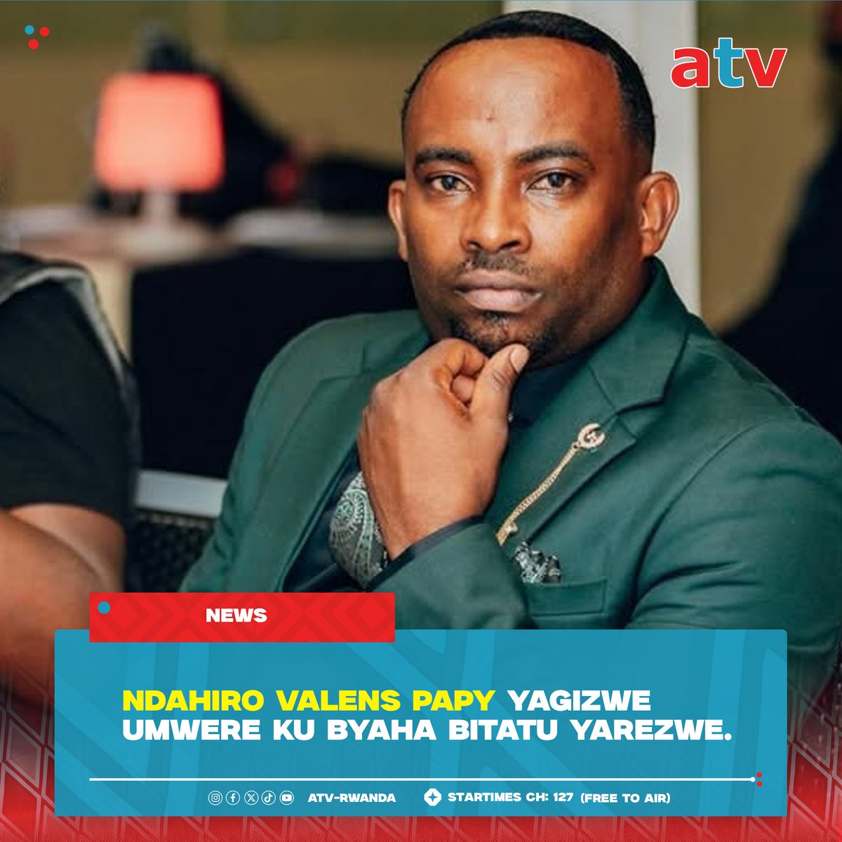 atv_rwanda's tweet photo. Urukiko rw’Ibanze rwa Nyarugenge rwagize Ndahiro Valens Papy umwere ku byaha bitatu yari akurikiranyweho birimo gutukana mu ruhame no gutangaza amakuru y’ibihuha.

#ATVRwanda #ATVDigital #ATVNews https://t.co/C872koClzD