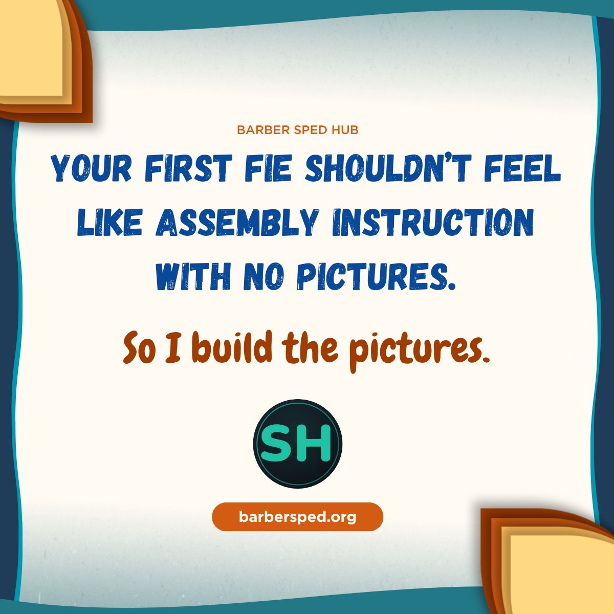 SpedHub's tweet photo. Nobody tells you that your first FIE feels like assembling IKEA furniture in the dark. 🪛😅

Free. No login. Just go.

#FIEwriting #educationaldiagnostician #texassped #specevaluation #AItools #diagnostician #barberspedhub https://t.co/kWb2vN3hIj