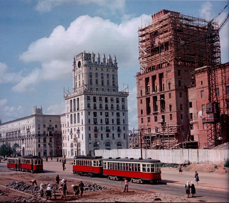 Artaban25971421's tweet photo. @thelongmarch86 In Stalin's time, the architecture of even residential buildings was tastefully decorated, but lunatics and traitors like Khrushchev considered it a "manifestation of the cult of personality" just like... Stalin's idea to afforest the steppes. https://t.co/ttyjzryqCx