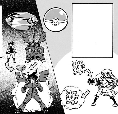 FrappeFizzyy's tweet photo. Pokémon RéBURST is an untapped market when it comes to Pokémon OCs i’ve genuinely never seen a single one

They’d be so cool too bad literally nobody has ever read this manga in the history of ever https://t.co/Ok5tcZjFmp