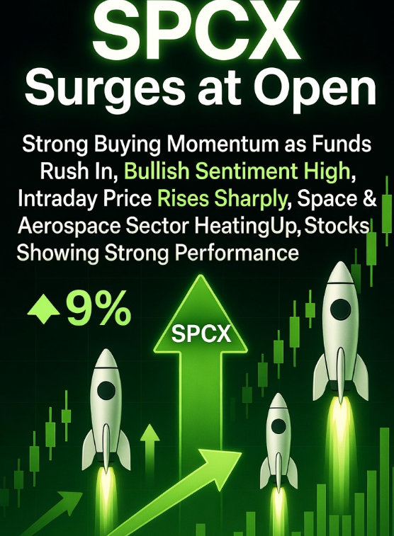 thatxime_'s tweet photo. 🚨 $SPCX   opens sharply higher

Active capital rushes in to grab shares amid strong bullish sentiment, driving the stock price markedly up intraday. The aerospace sector gains traction concurrently, with individual stocks staging robust performance https://t.co/pKiSnLiKQw