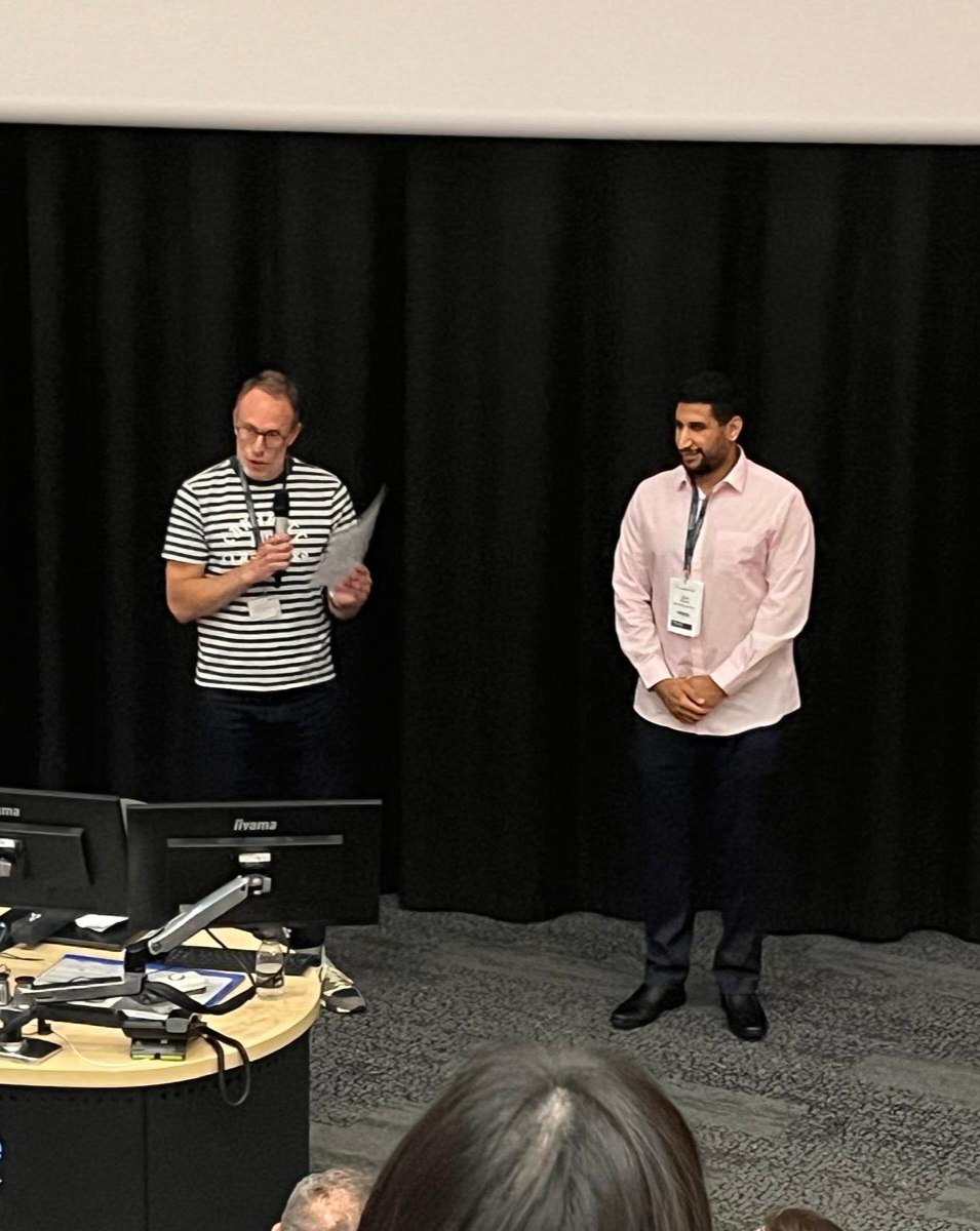 LJRussell_Lab's tweet photo. Great conference this week, filled with inspiring talks and poster presentations from @NU_Cancer  researchers. Congratulations to our PhD students, @phoebe__snow  &amp; @AAsayadi, recipients of PGR Outstanding Contribution Awards in recognition of their hard work and dedication. https://t.co/u2G9Z2EQLW