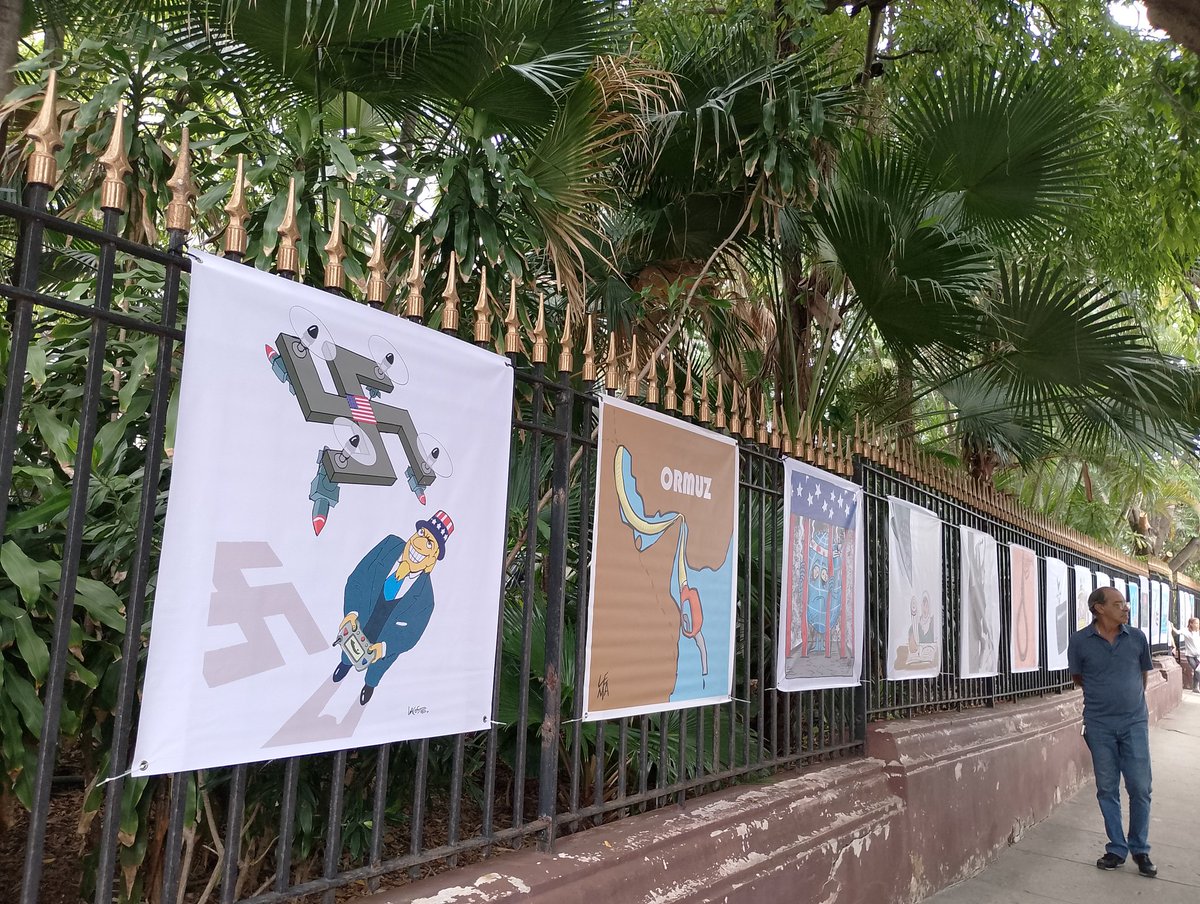 PeriodicoPalant's tweet photo. 🎨🖍️ “Palante” lleva sus obras a “La Caricatura de Guardia”, exposición de la II Bienal Internacional de Humor Político.

Arte, crítica y reflexión convergen en la sede de la Uneac.
🎭✍️ El humor político como trinchera cultural.

#HumorPolítico  #CubaEsCultura #CubaEstáFirme https://t.co/4GR1bSBqPo