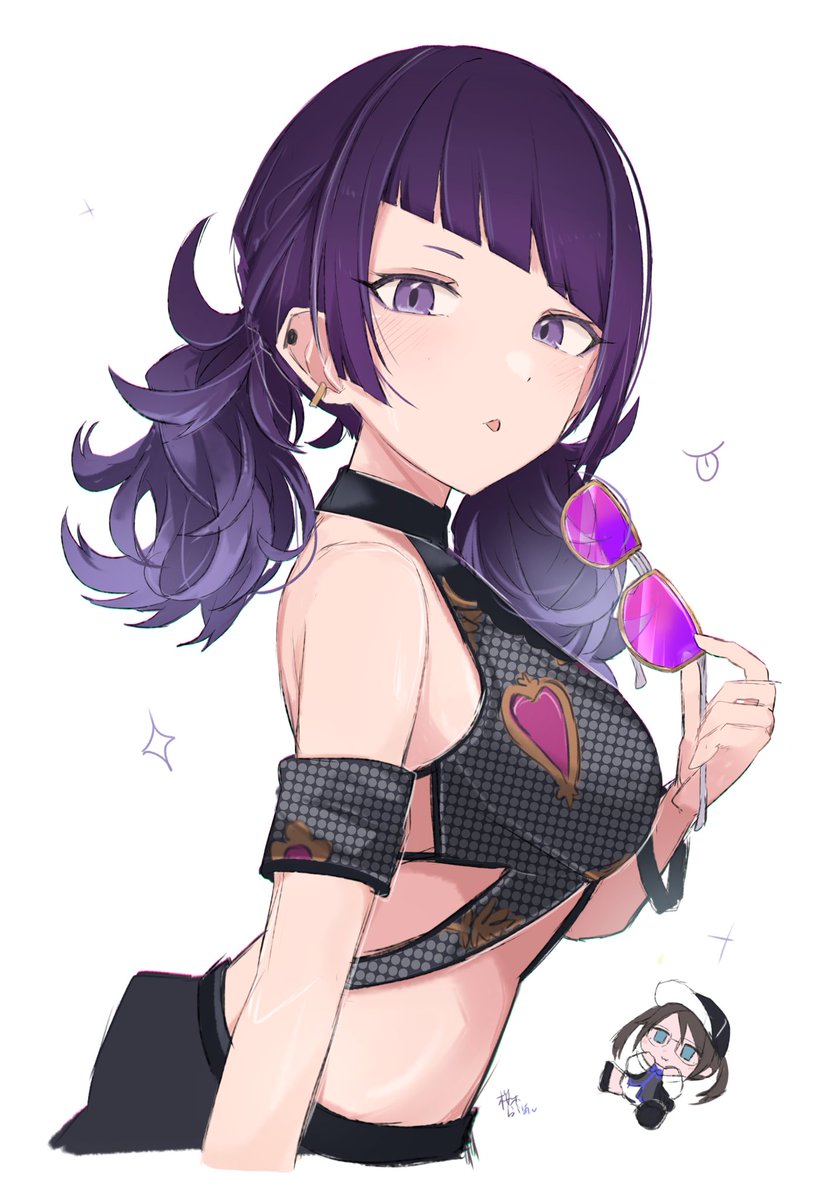 田中摩美々 「パープル・ミラージュ」|桜木らいあのイラスト