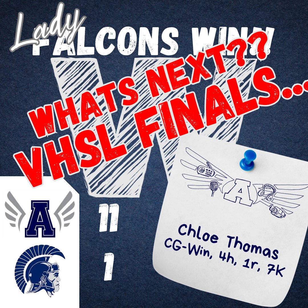 RadioAbingdon's tweet photo. Lady Falcon Softball FINAL 
Abingdon 11 - New Kent 1
AHS plays for the Title on Sat @ 11am

@BHCSports @Hayes_BHCSports @Greg_BHCSports @SportsHeather @WJHL_Kenny @KMayssports https://t.co/urjvn2ZT5E