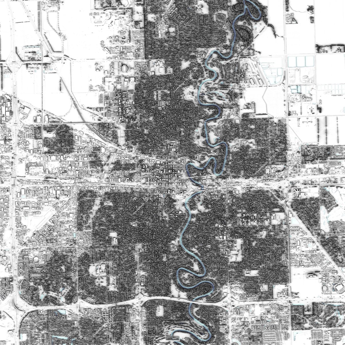 ShadedMaps's tweet photo. A very detailed shaded map of Fargo, North Dakota, US. The full map is 18000 x 18000 pixels with 0.5 m resolution.
Data source: U.S. Geological Survey, National Geospatial Program.
#cartography #gischat #geography #shadedrelief #maps https://t.co/GFAtqlX6S0