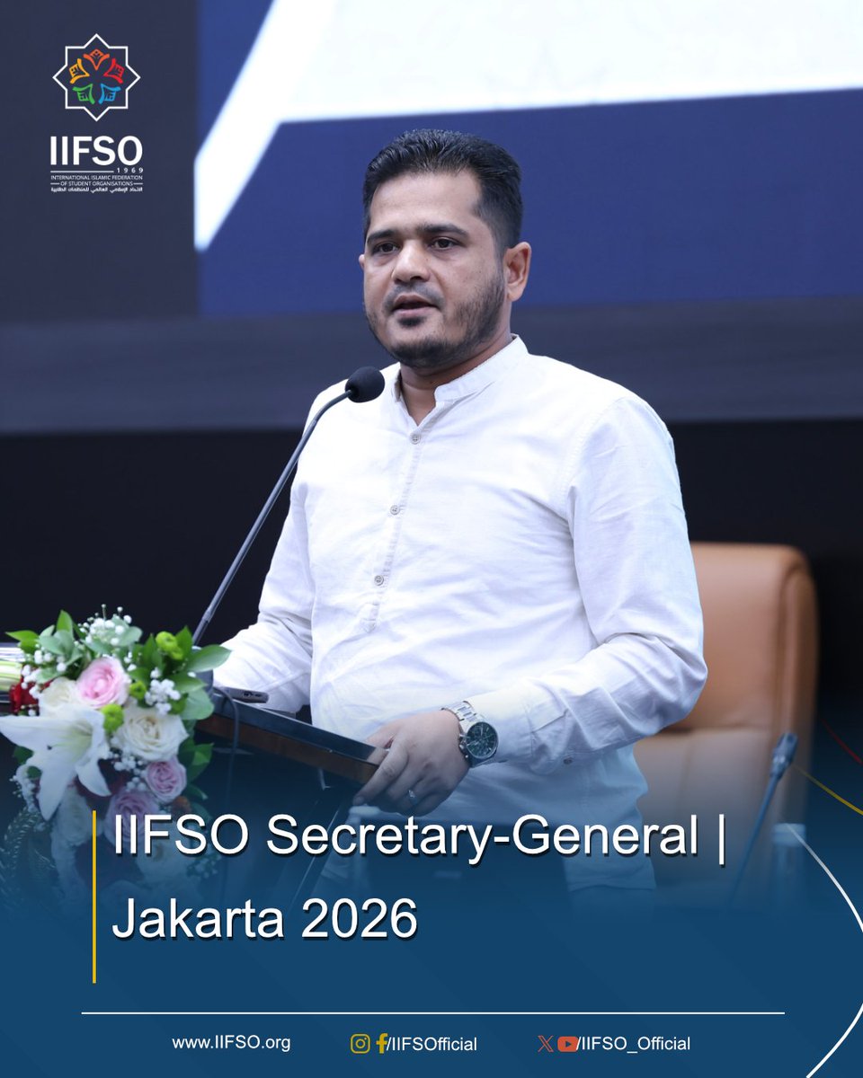 IIFSO_Official's tweet photo. SG Dr. Mostafa Pervez joins Int'l Muslim Youth Forum 2026 in Jakarta. #IIFSO

---

د. مصطفى برويز أمين #IIFSO يشارك في منتدى الشباب المسلم الدولي 2026 بجاكرتا. https://t.co/WkyzX0Wcb5