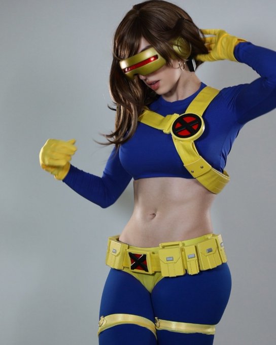 Bri 🦦✨ - 2 pic. fem cyclops cosplay anybody? lmk which photo you like best 👀 #cyclops #xmen #xmen97 https://t.co/JoMIyckmoJ
