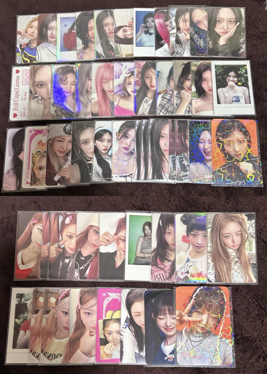 YurUu_ive's tweet photo. IVE 交換 買取 トレカ ガウル レイ ウォニョン リズ イソ REVIVE+ LUCID DREAM

求：ユジン、買取

譲：写真のもの
※4枚目出し惜しみ（交換優先）

買取はPayPayマネー（マネラ❌）、銀行振込等（ゆうちょ❌）

1000円以上⬆️で送料負担。
郵送にてのお取引です📮

お気軽にお声掛けください😊 https://t.co/WVyfrb2txb