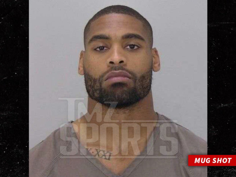 NFL_DovKleiman's tweet photo. Broncos LB Jonathon Cooper's official mugshot.

Cooper was arrested for a second time in a week and now faces 4 new charges.

He is being accused of biting his girlfriend’s phone and assaulting her.

😳😳😳 https://t.co/chrVGRi1yR