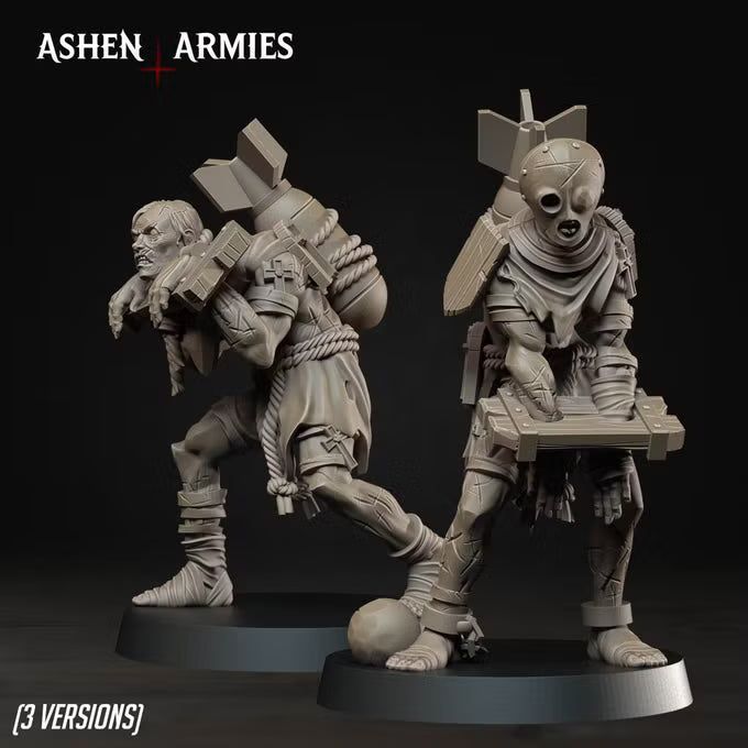 TabletopXtra's tweet photo. New in: Ecclesiastic Prisoners by Bite the Bullet. A bleeding procession of chained penitents - grim objective markers sorted.

https://t.co/dUAEH5McsF

#miniatures #grimdark https://t.co/aPyWpAlftS