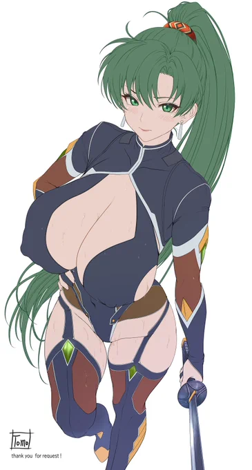 FEのリンディスさん 対魔忍仕様の配色と仕上げ～ 気に入ってる一枚。