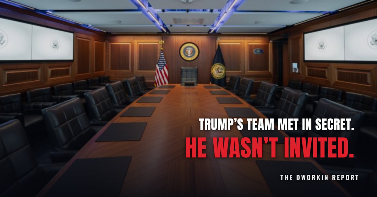 funder's tweet photo. Trump's name appears in the Epstein files more than 38,000 times.

His own team was so panicked they held secret meetings in the Situation Room without him.

Read what they found:
https://t.co/4Bk8jdhpJB https://t.co/UvsEwSMgPx