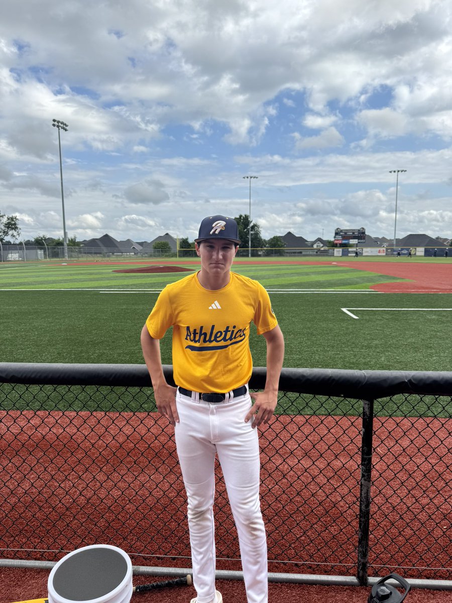 CWC_Arkansas's tweet photo. Final
USA Prime Oklahoma 15u-1
Inevitable A’s Select 15u-1

CO-POTG: Bryson Markert (USA Prime) 7 innings 6H 1R 8Ks, Jackson Rackley (A’s) 1/3 2B and game tying RBI in the 7th

Notable: Julian Atiano (A’s) 5 2/3 innings 3H 1R 1K, Connor Cox (USA Prime) 2/2
@AdidasAsBSB https://t.co/uUhluqyFbR