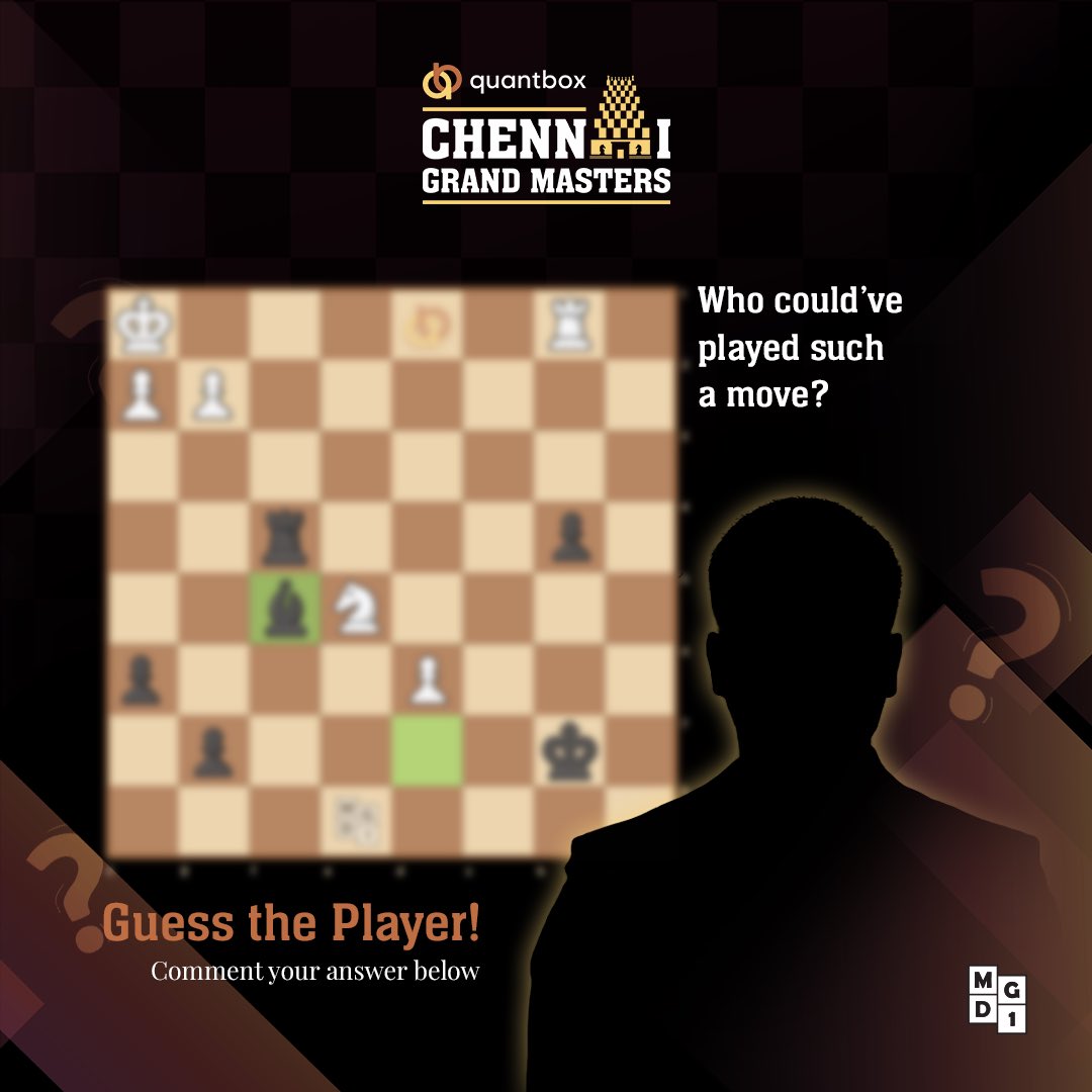 Chennai_GM's tweet photo. #decodethemove | Which player can pull this off??👀
Comment below your guesses, answer revealing soon!
#chess #chessquiz #chessgrandmaster #quantboxcgm https://t.co/jrlUNopqCb
