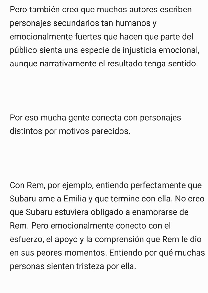 SamekBM's tweet photo. Quiero hablar de por qué algunas historias están perfectamente escritas y, aun así, consiguen que sintamos que algo duele, que algo se perdió por el camino o que ciertos personajes merecían más, aunque entendamos por qué ocurrió.
"Narrativamente correcto, emocionalmente injusto" https://t.co/1sTdfaA0QK