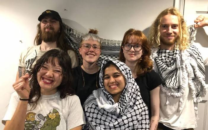 declassifiedUK's tweet photo. 🚨BREAKING -- A judge has ruled that four Palestine Action activists will be sentenced with a "terrorism connection".  

Samuel Corner, Leona Kamio, Fatema Rajwani, and Charlotte Head appeared in Woolwich Crown Court today after being convicted of criminal damage at an Elbit Systems factory in 2024.    

Judge Johnson ruled: "I am sure each of the defendant's offence involved serious damage to property, was designed to influence the UK government, to intimidate a section of the public, and was for the purpose of advancing a political or ideological cause".    

The section of the public referred to by Johnson was employees of and companies linked to Elbit Systems, which he said constitutes a "section of the public".  

Johnson added: "It follows I am bound by this legislation to find that the offence in each case had a terrorist connection and apply that as an aggravating factor in increasing the seriousness of the offence".    

This is the first time in British history that terrorism provisions have been used against direct action activists.