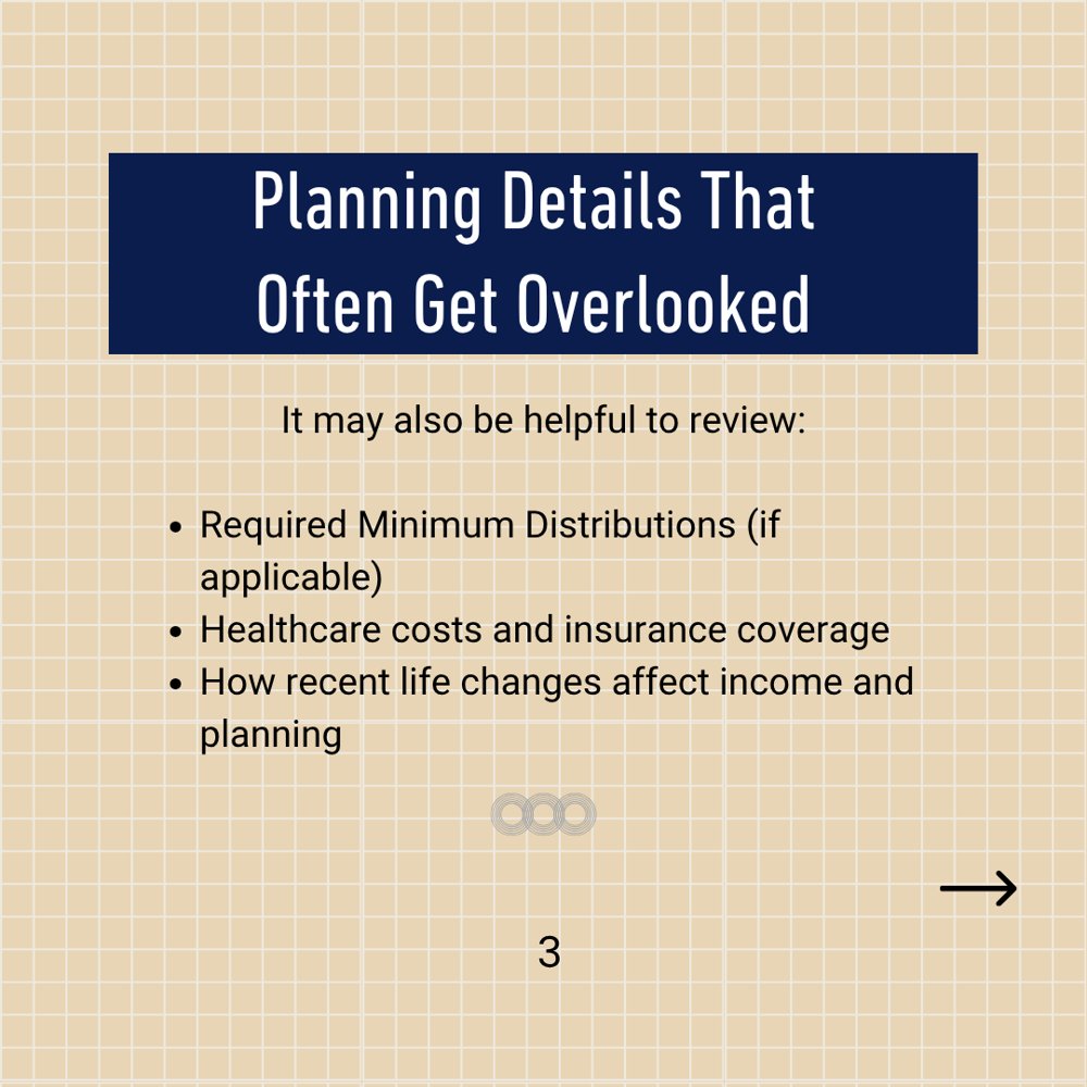 Dallas_Grabow's tweet photo. Wondering whether your retirement income strategy is still supporting the life you want?

If questions come up while you’re scrolling, our team is here to help you connect the dots: https://t.co/vr8iuRRc2e

#RetirementPlanning https://t.co/fI8hH0DdBW