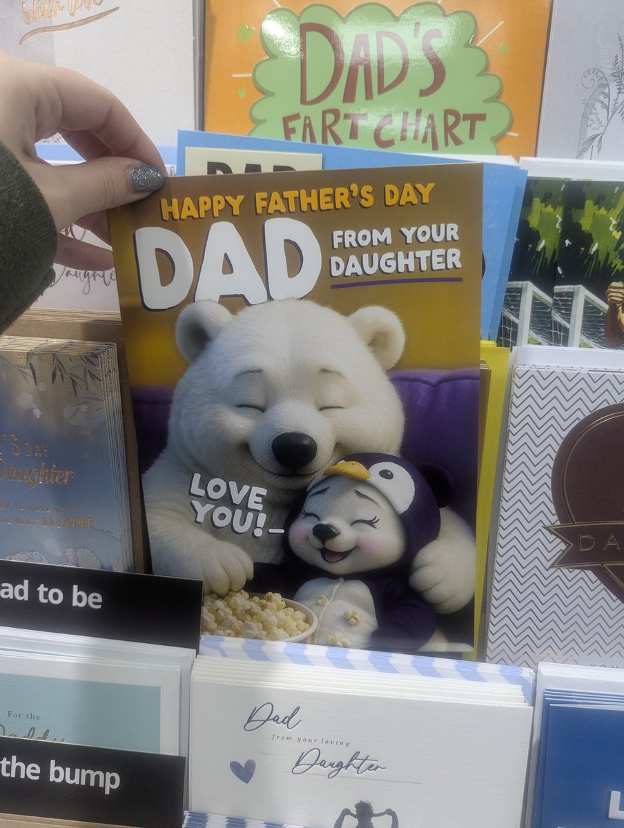 luna_bug_'s tweet photo. So father's day cards are either AI or fart jokes now then? 🙃 https://t.co/wsjanw2jd9