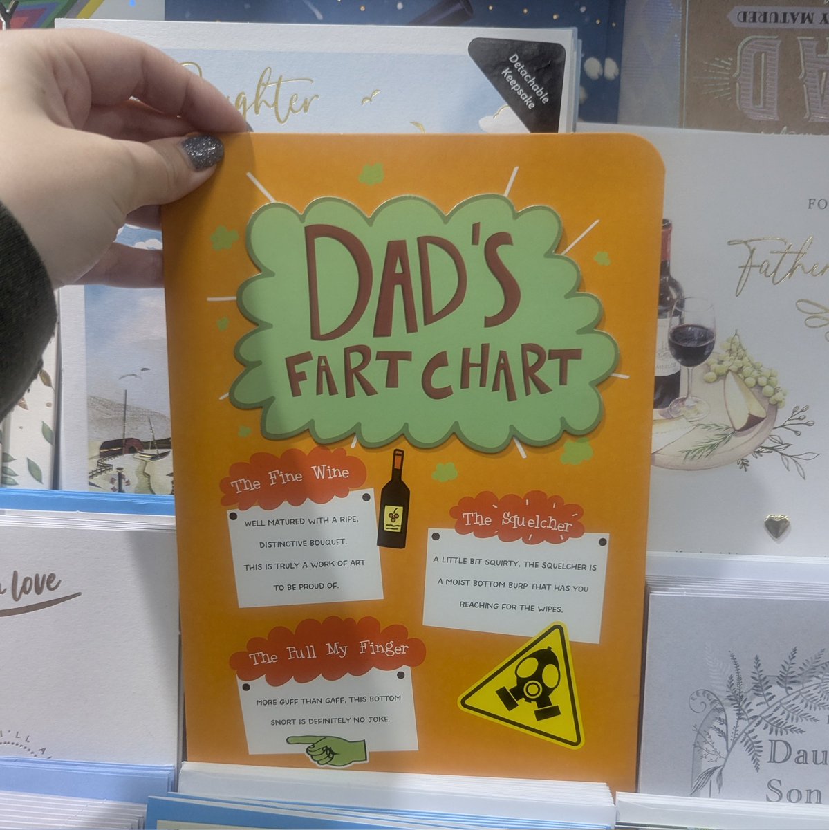 luna_bug_'s tweet photo. So father's day cards are either AI or fart jokes now then? 🙃 https://t.co/wsjanw2jd9