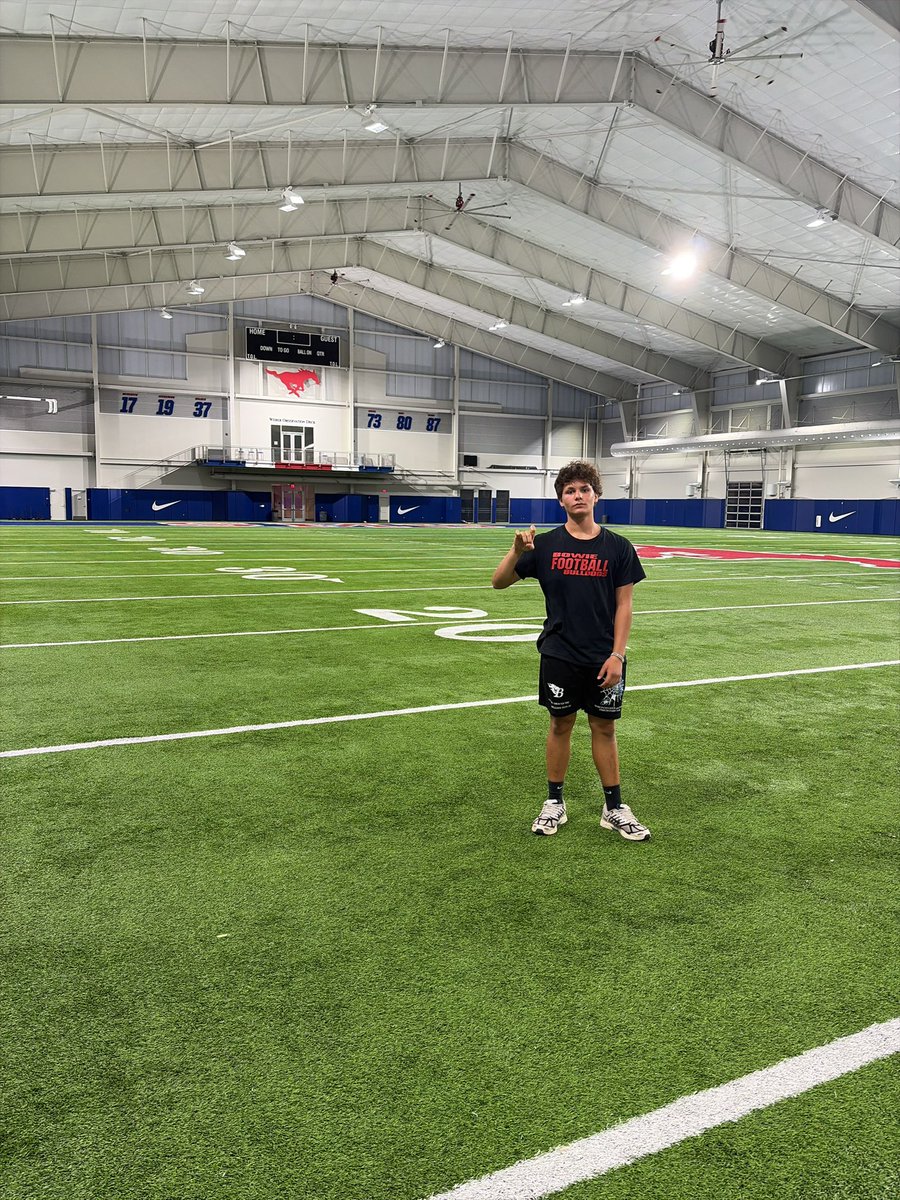 NaskoIvanovATX's tweet photo. Had a great time visiting my NFL coaches  (Kevin Garret) alumni SMU. Great things happen here in Dallas. #Ponyup @PolyRISEFB https://t.co/doB37e9D3J