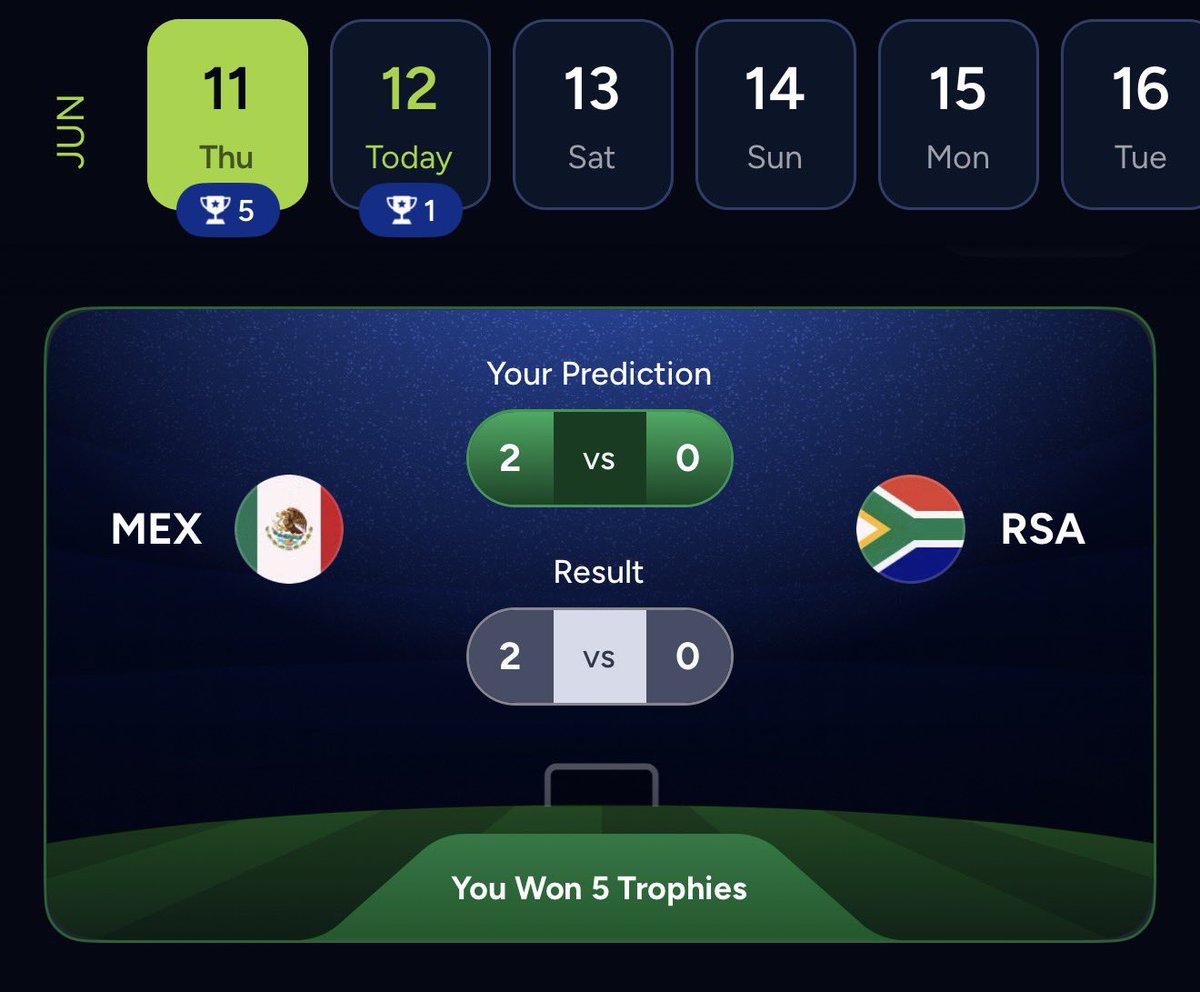 nizarmtt's tweet photo. My prediction on the 1st match #Fifa ⚽ #MexVSRsa

@FIFAWorldCup https://t.co/a95yep9asL