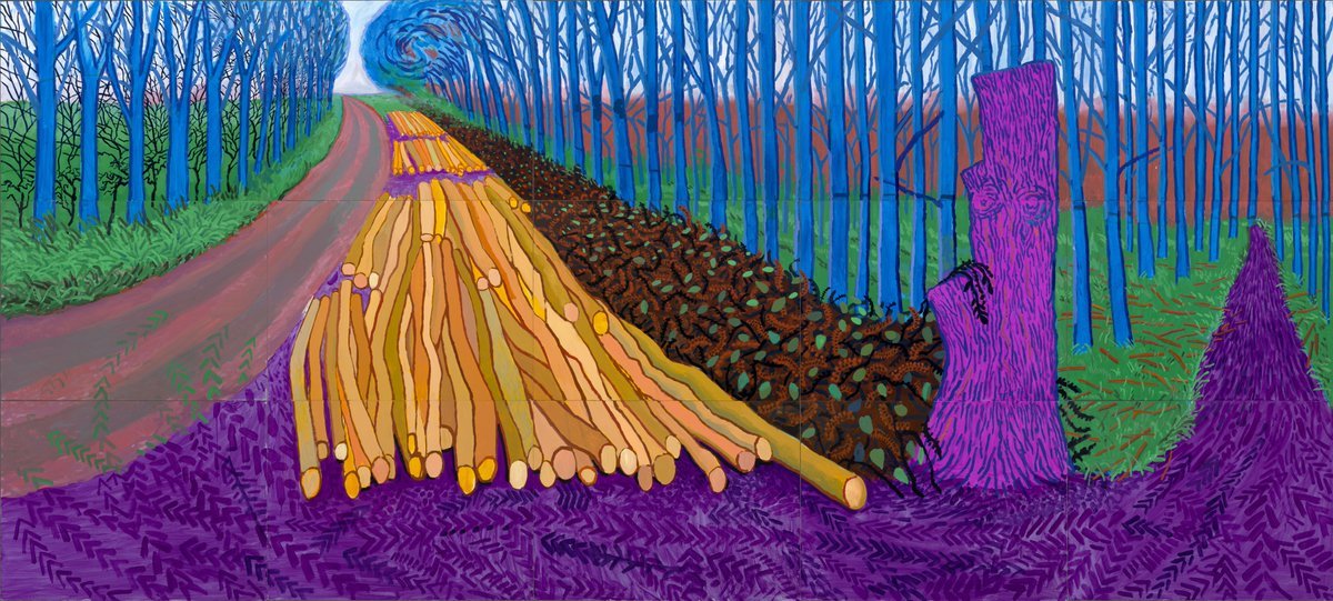 FedeItaliano76's tweet photo. Trees by David Hockney (9 July 1937 – 11 June 2026) https://t.co/llQzYyayXY