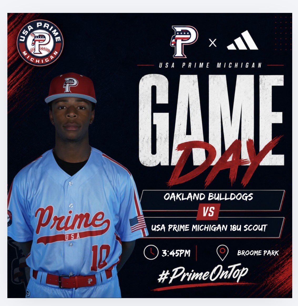 USAPGregorich's tweet photo. 🚨GAME DAY🚨
The boys start the summer with a pair of heavyweight match ups @ Broome Park in Flint! 

GM1: @RashadTravis08 26’ 
3:45 pm Vs Oakland Bulldogs 

GM2: @georgehall_28 27’ 
6:00 pm vs MI Bulls 

Rosters available at the field! 
@USAPrimeREC 
@ExposedatGrands 
#WeWork https://t.co/FYis2YMdbt