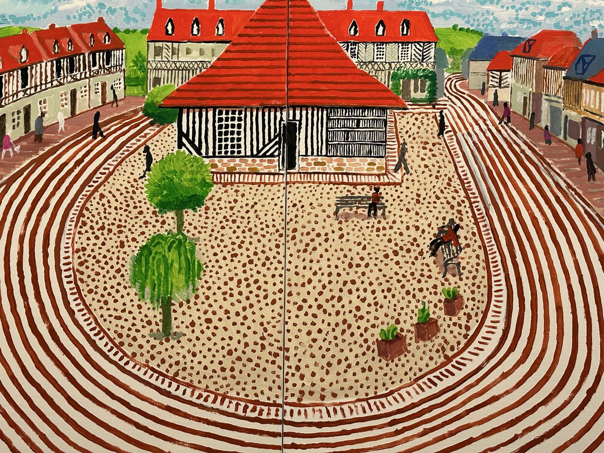RobertAlanWard's tweet photo. David Hockney’s exhibition last year at Fondation Louis Vuitton was pure joy—and taught me how to appreciate the glory of hawthorn blossom. Unforgettably wonderful. RIP. https://t.co/irZuctvyLw