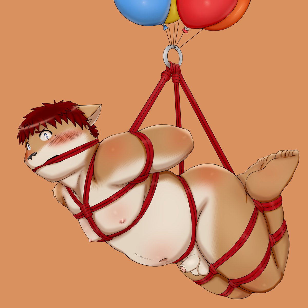 jackboot_ihi's tweet photo. 【R-18】誕生日ということで、風船飛んだのでザコくんがお祝いに来てくれました。 https://t.co/kC9eHTNFFB