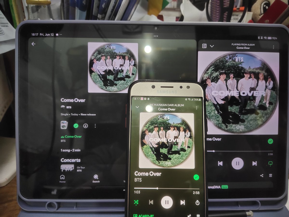 smart_mey's tweet photo. @BTSTrendSongs COME OVER OUT NOW
BTS IS BACK
COME OVER IS HERE
#2026BTSFESTA https://t.co/pTCXkBcYzw