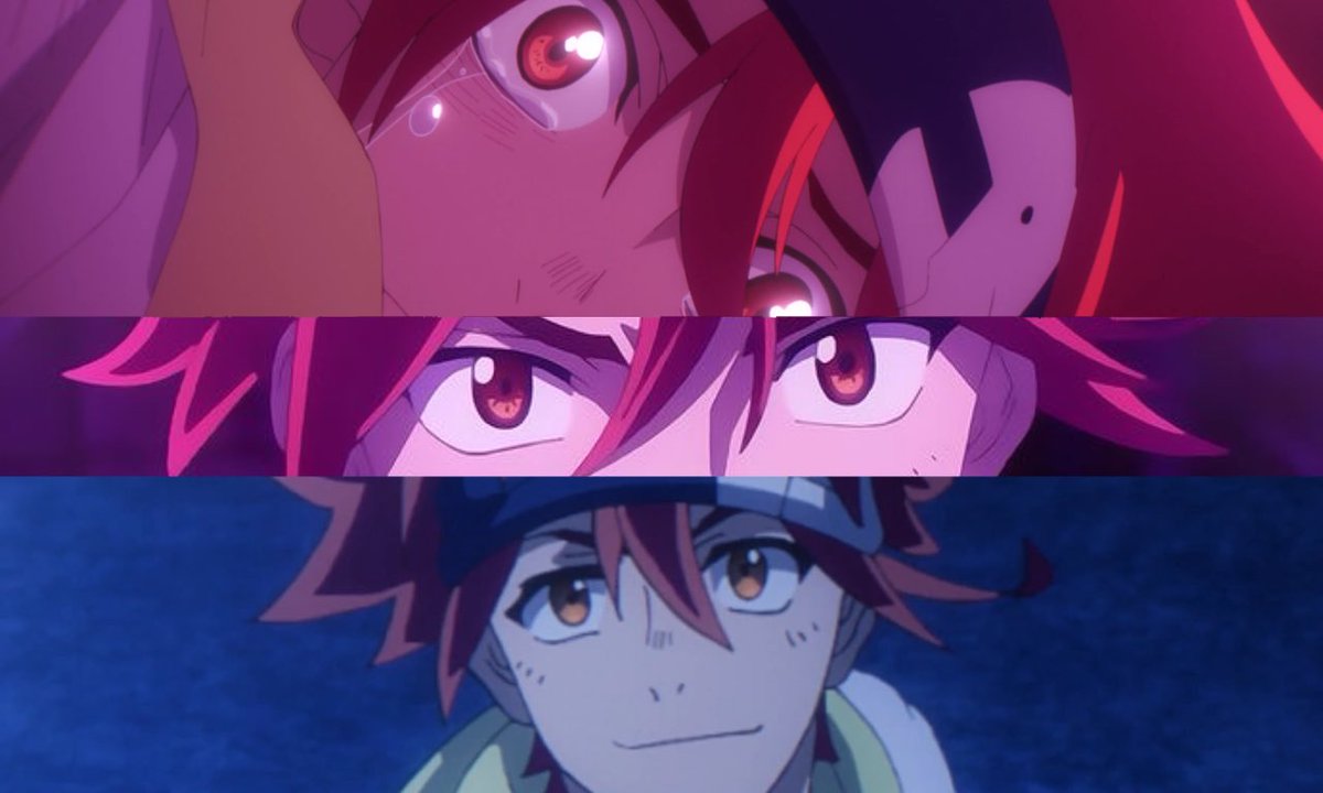 poutinelanga's tweet photo. reki as bisexual flag + langa as gay flag https://t.co/t4We99CW8d