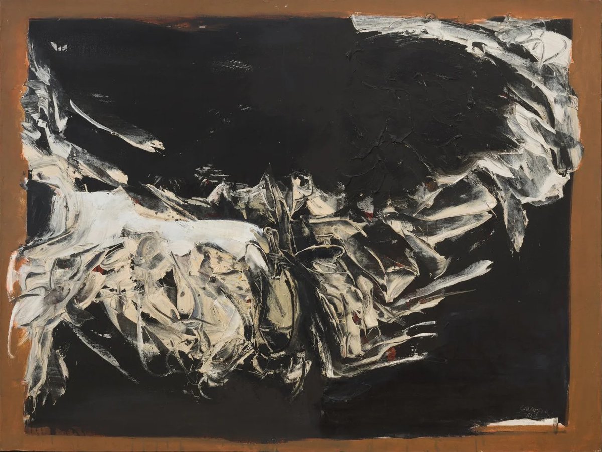 Luigibg's tweet photo. Rafael Canogar, Estandarte, 1962 https://t.co/qMRL1EnUpj