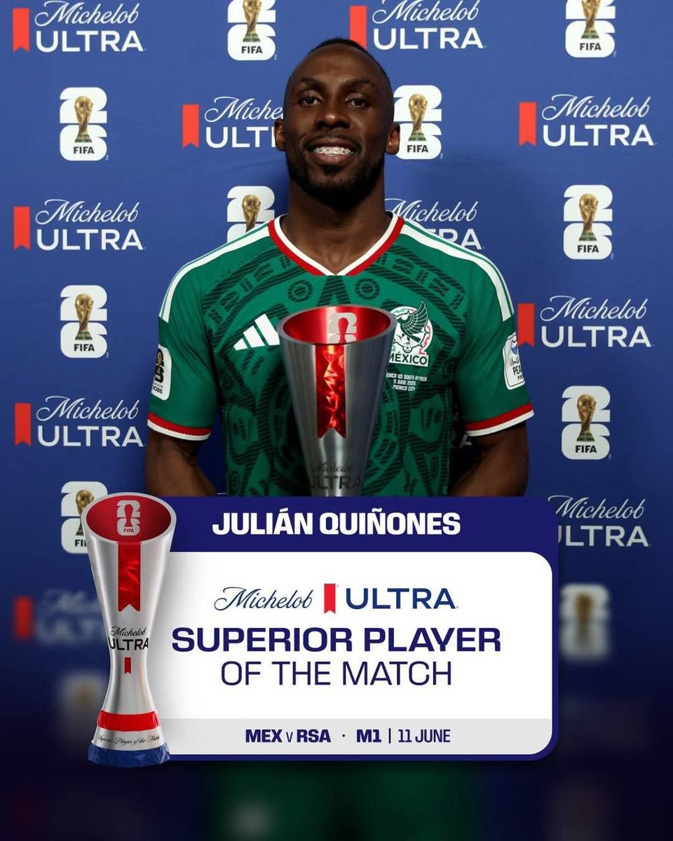 fifagoalsh's tweet photo. FIFA World Cup Opening matches MEN OF THE MATCH

Julian Quinones for Mexico vs South Africa 2-0 game
Hwang Inbeom for South Korea vs Czech Republic 2-1 game

Who is getting the next MOTM? https://t.co/VZyloQkbpW