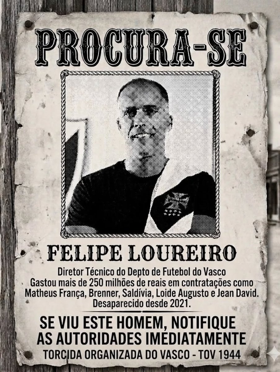 ScoutVasco's tweet photo. O protesto da Torcida Organizada Vascaína (TOV) merece todos os aplausos.

PROCURA-SE FELIPE LOUREIRO https://t.co/IPd2CL5Lc0